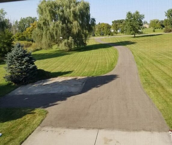 Photo of a driveway after L&M resurfaced it